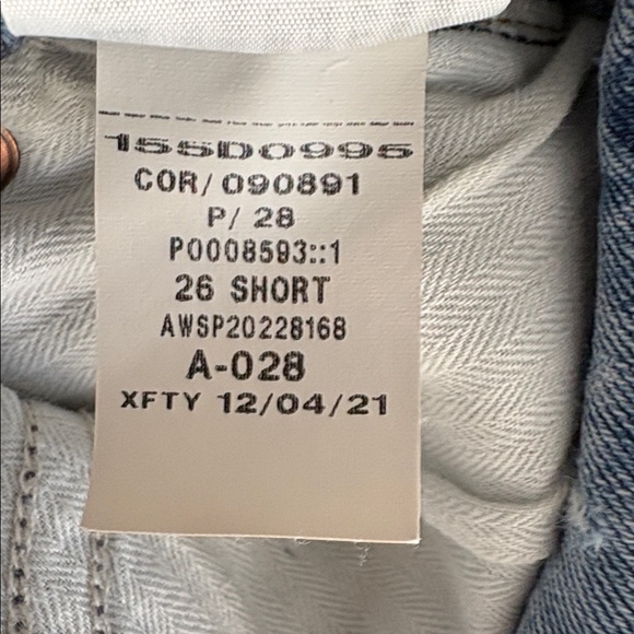 Abercrombie and Fitch The 90s Straight Low Rise Jeans Curve Love Size 26 S - Picture 9 of 11